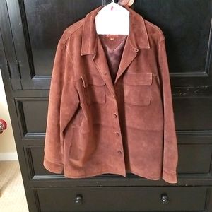 Aces and Eights mens brown leather jacket